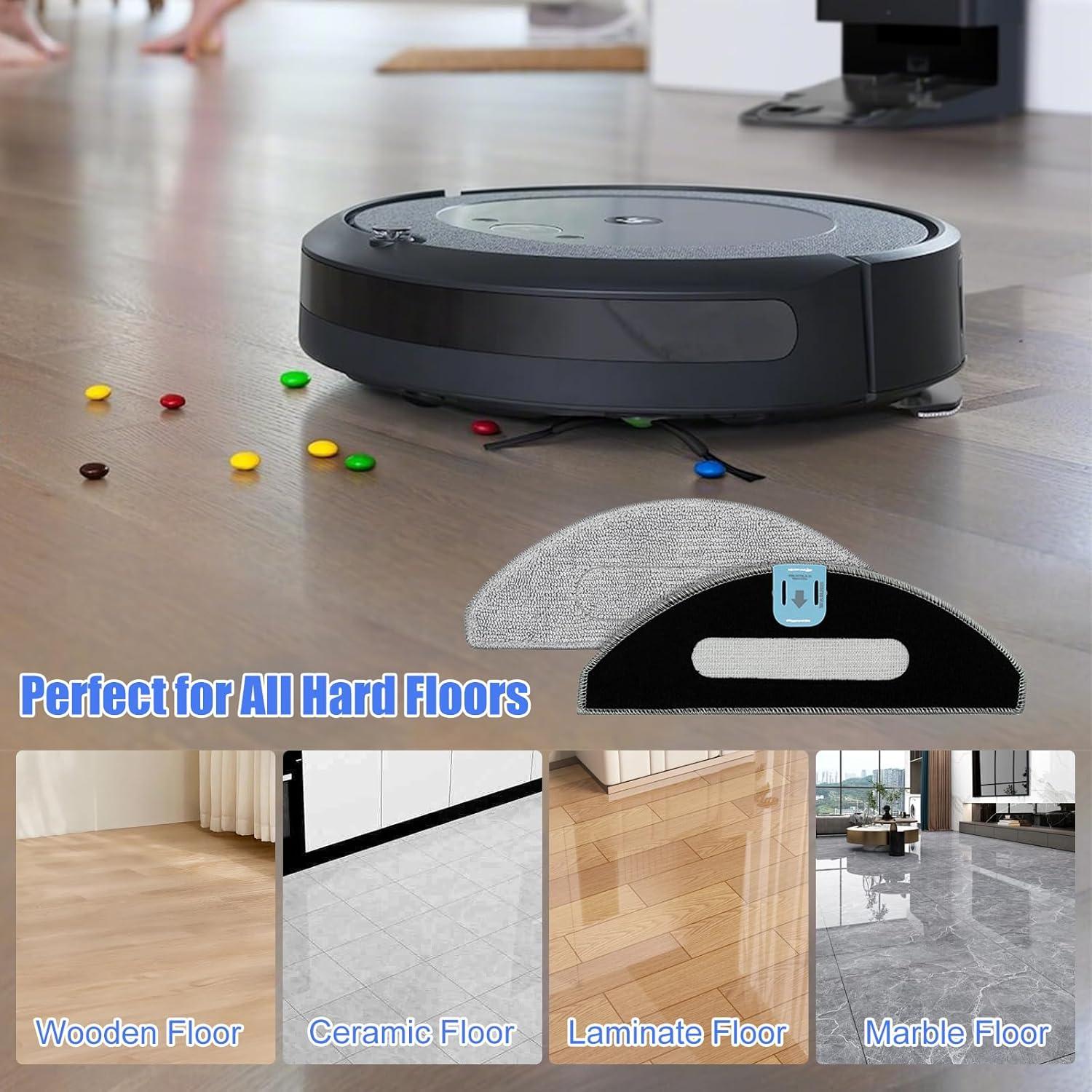 Paquete de 6 almohadillas de mopa Detetap para Roomba Combo i5/i5+/j5/j5+