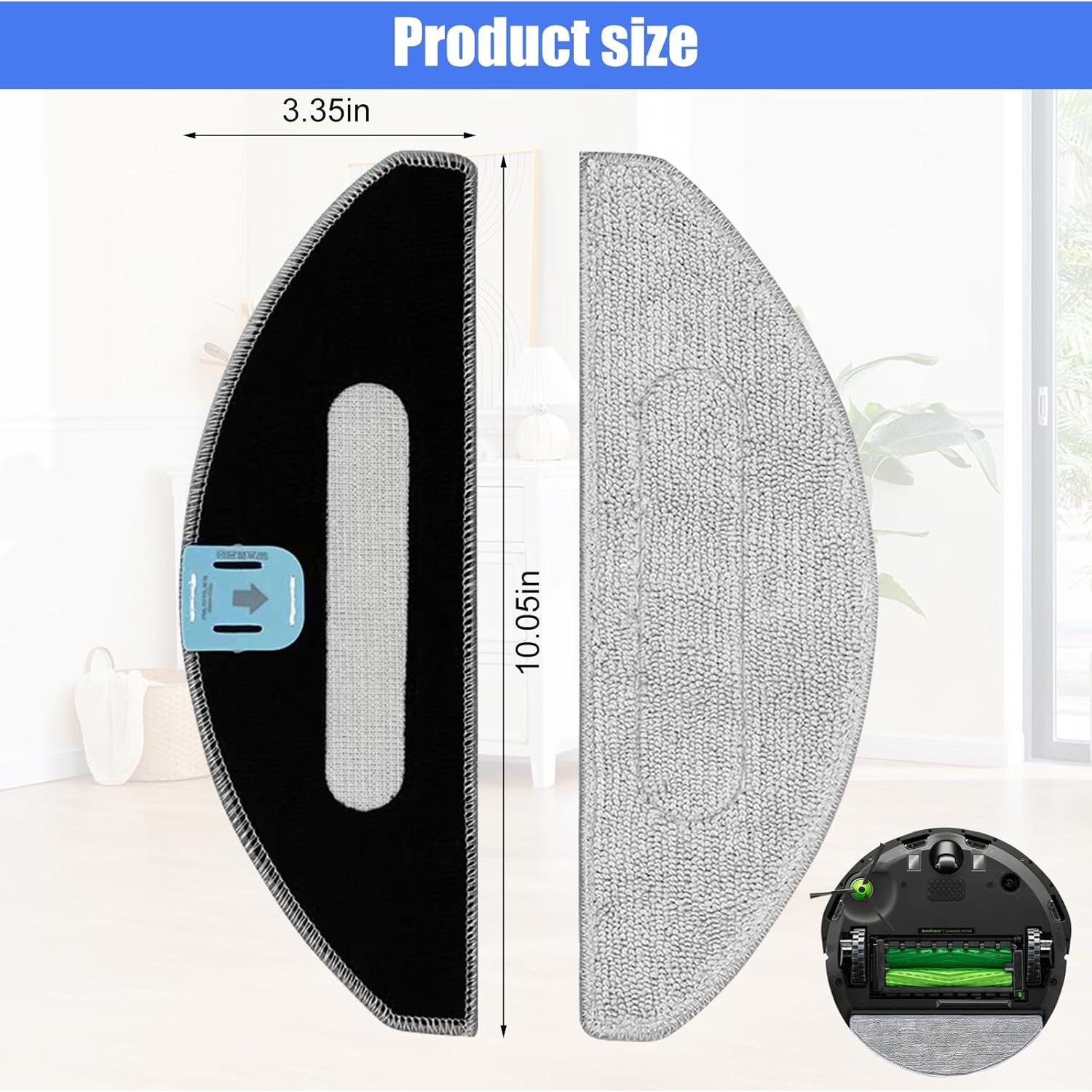 Paquete de 6 almohadillas de mopa Detetap para Roomba Combo i5/i5+/j5/j5+