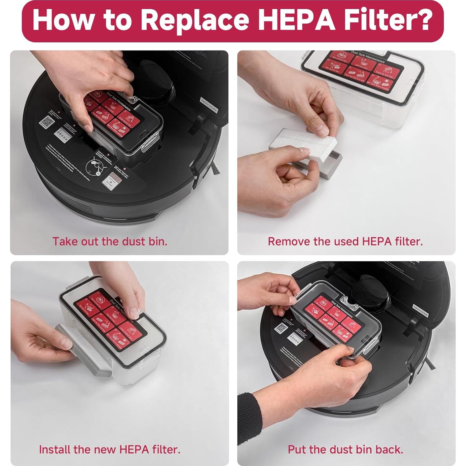 Kit de Accesorios erabros PRO LS1 - Filtros HEPA y Cepillos