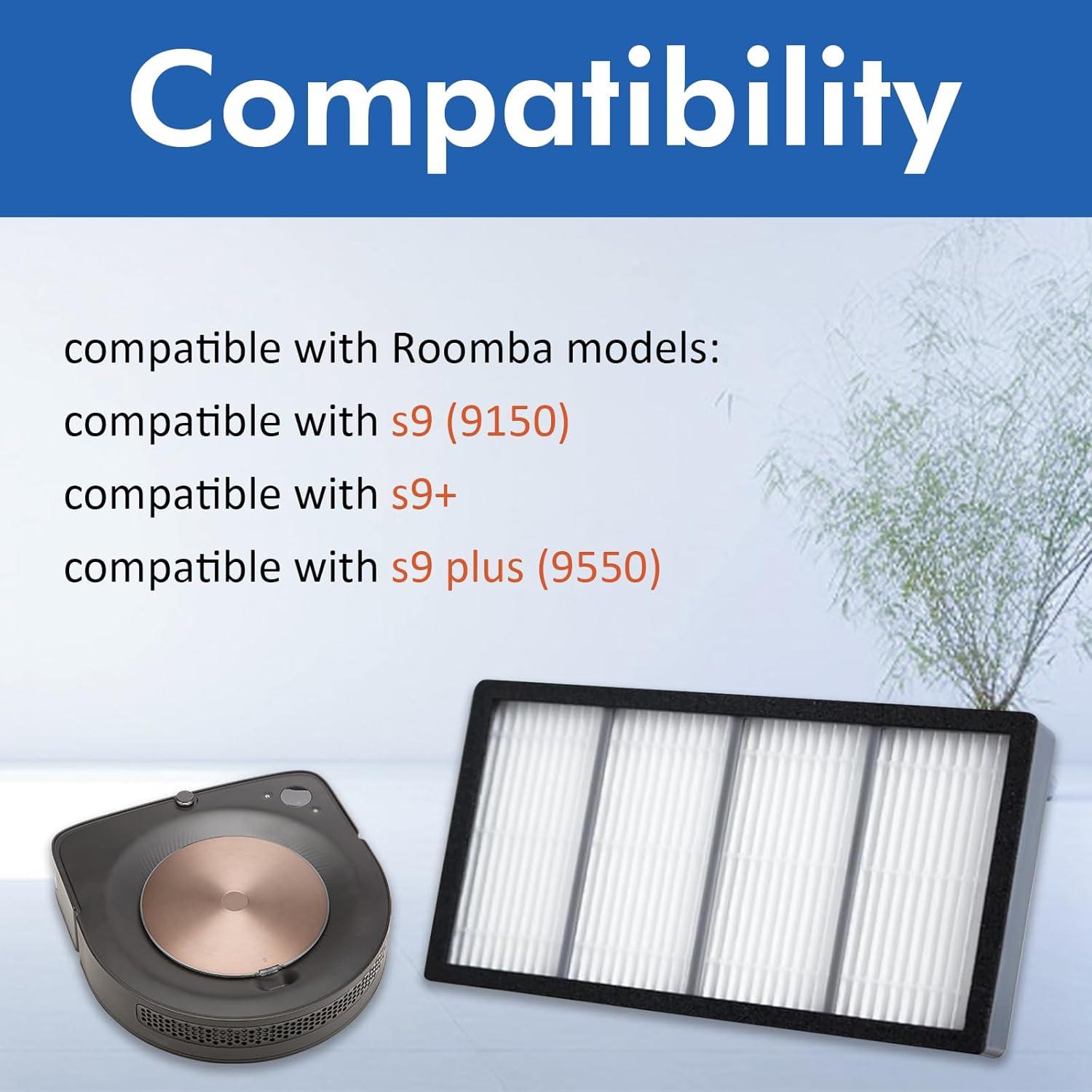 Paquete de 12 filtros HEPA StylishClean para Roomba S9