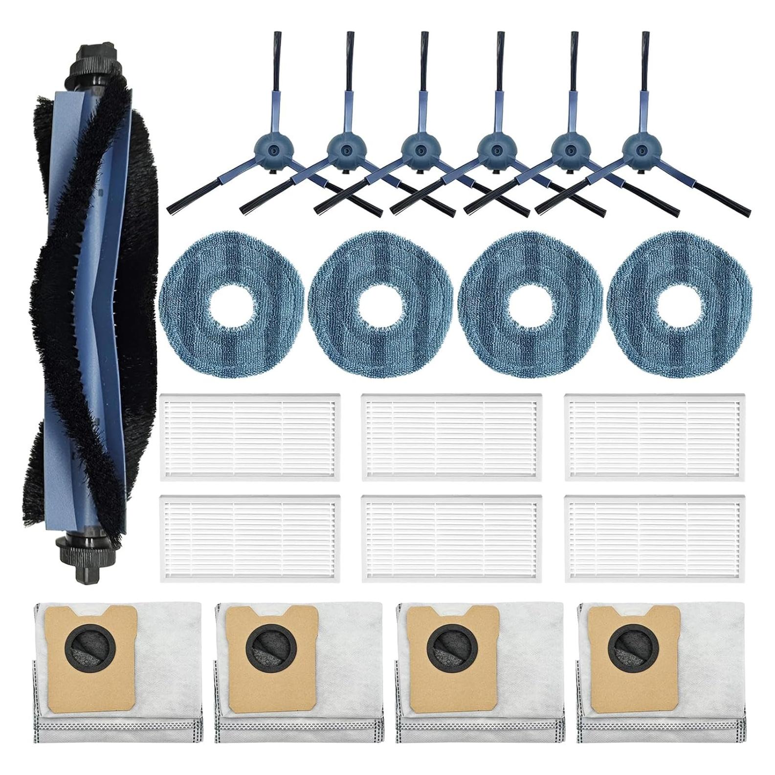 Accesorios de Reemplazo YUJINRU para eufy C20 - 1 Cepillo, 6 Filtros HEPA