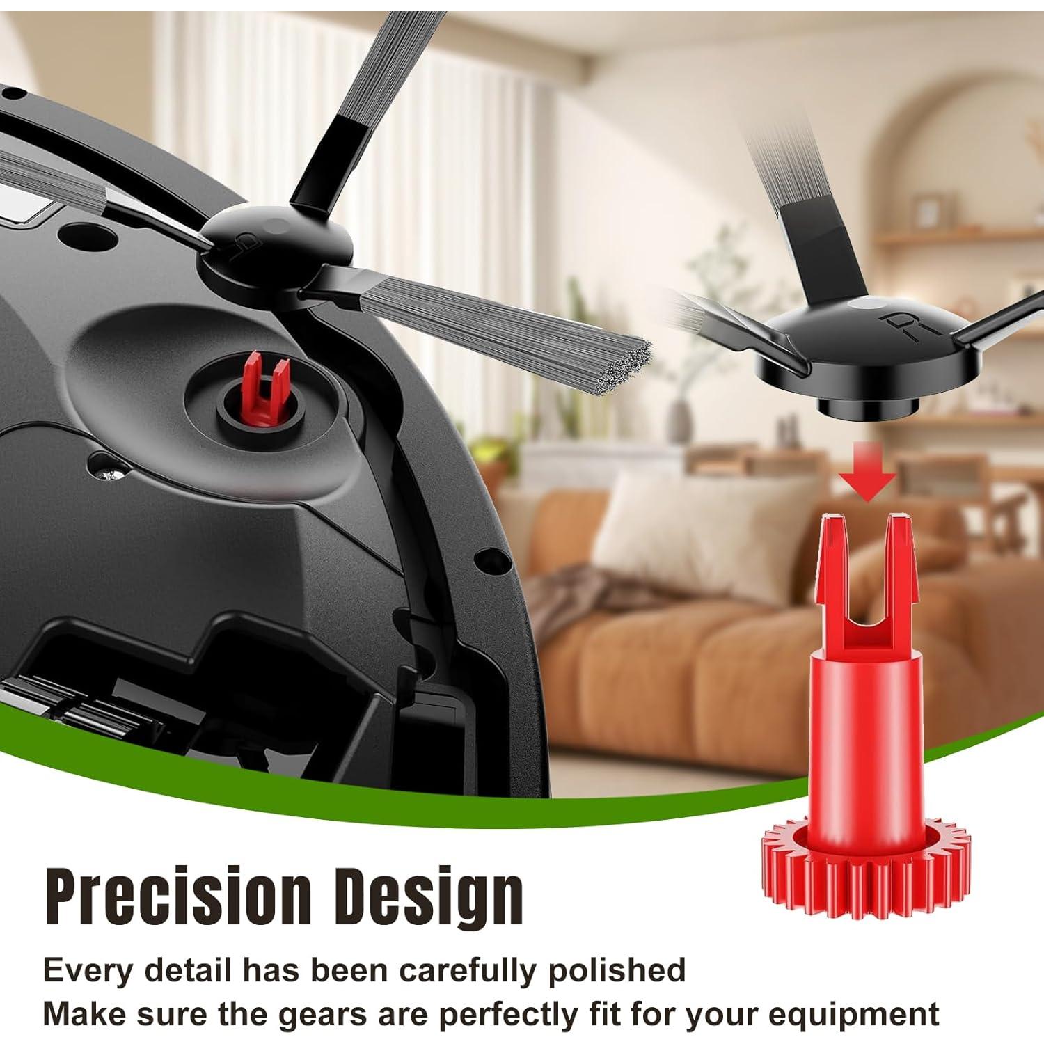 Engranajes de Motor del Cepillo Lateral ECOVACS DEEBOT Rojo y Verde
