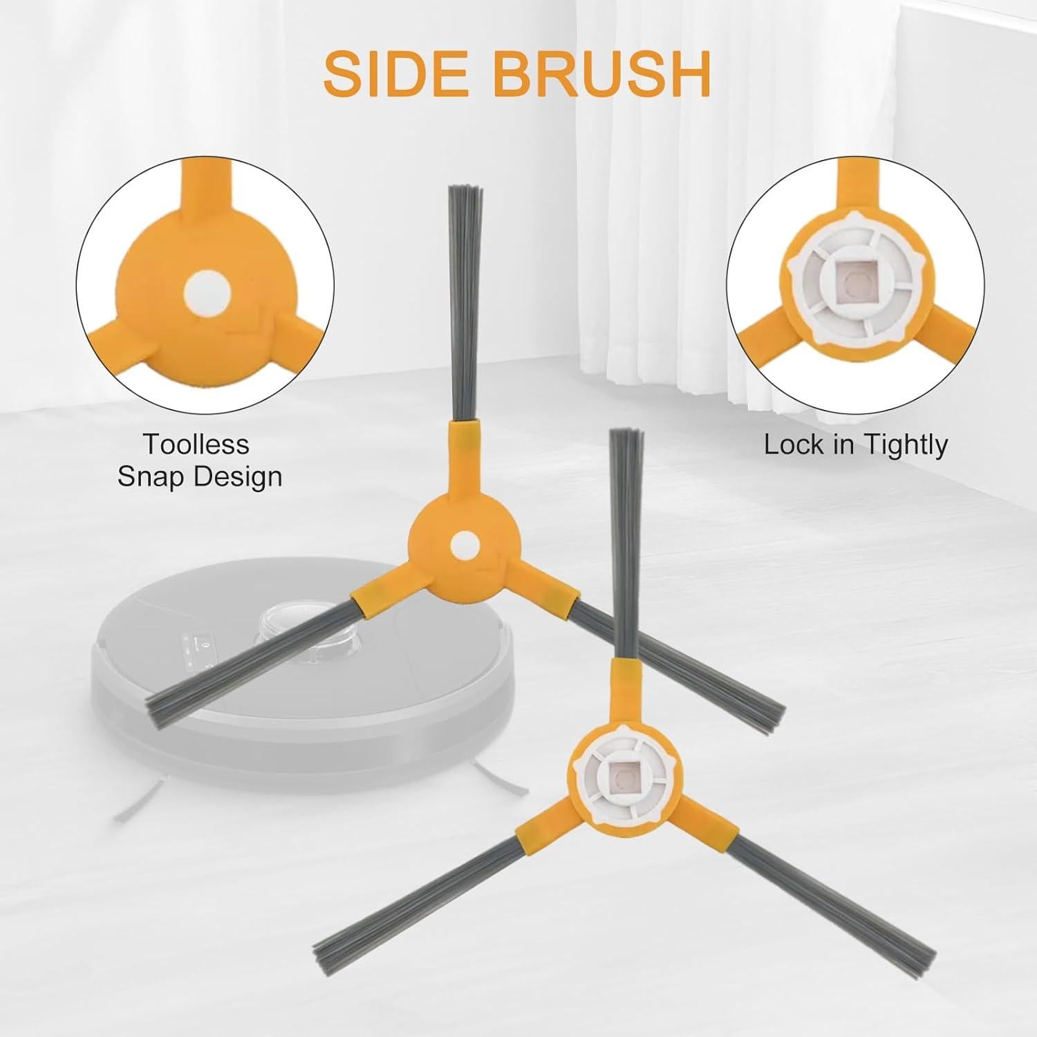 Kit de Reemplazo para Aspiradora Robot bObsweep PetHair - 1 Cepillo Principal, 6 Laterales, 4 Filtros