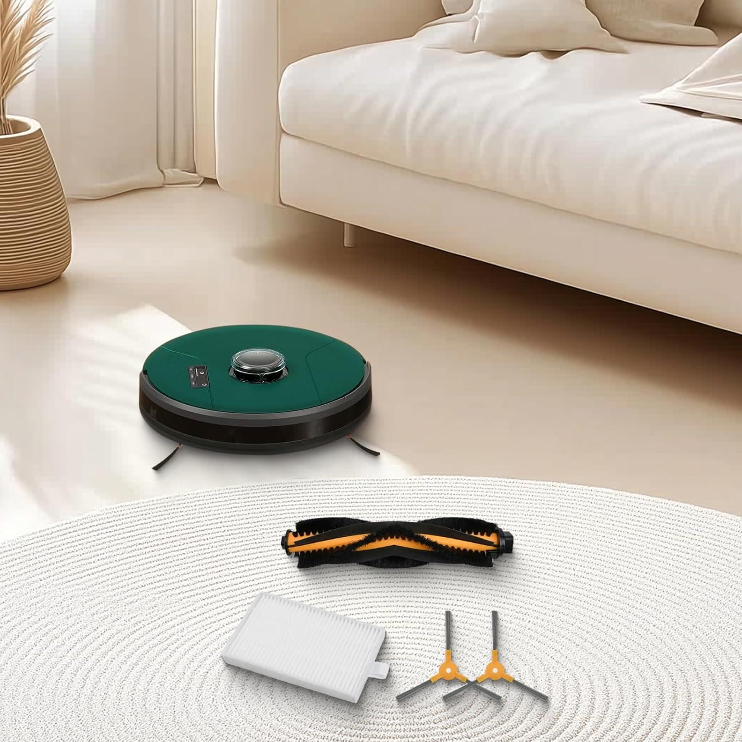 Kit de Reemplazo para Aspiradora Robot bObsweep PetHair - 1 Cepillo Principal, 6 Laterales, 4 Filtros