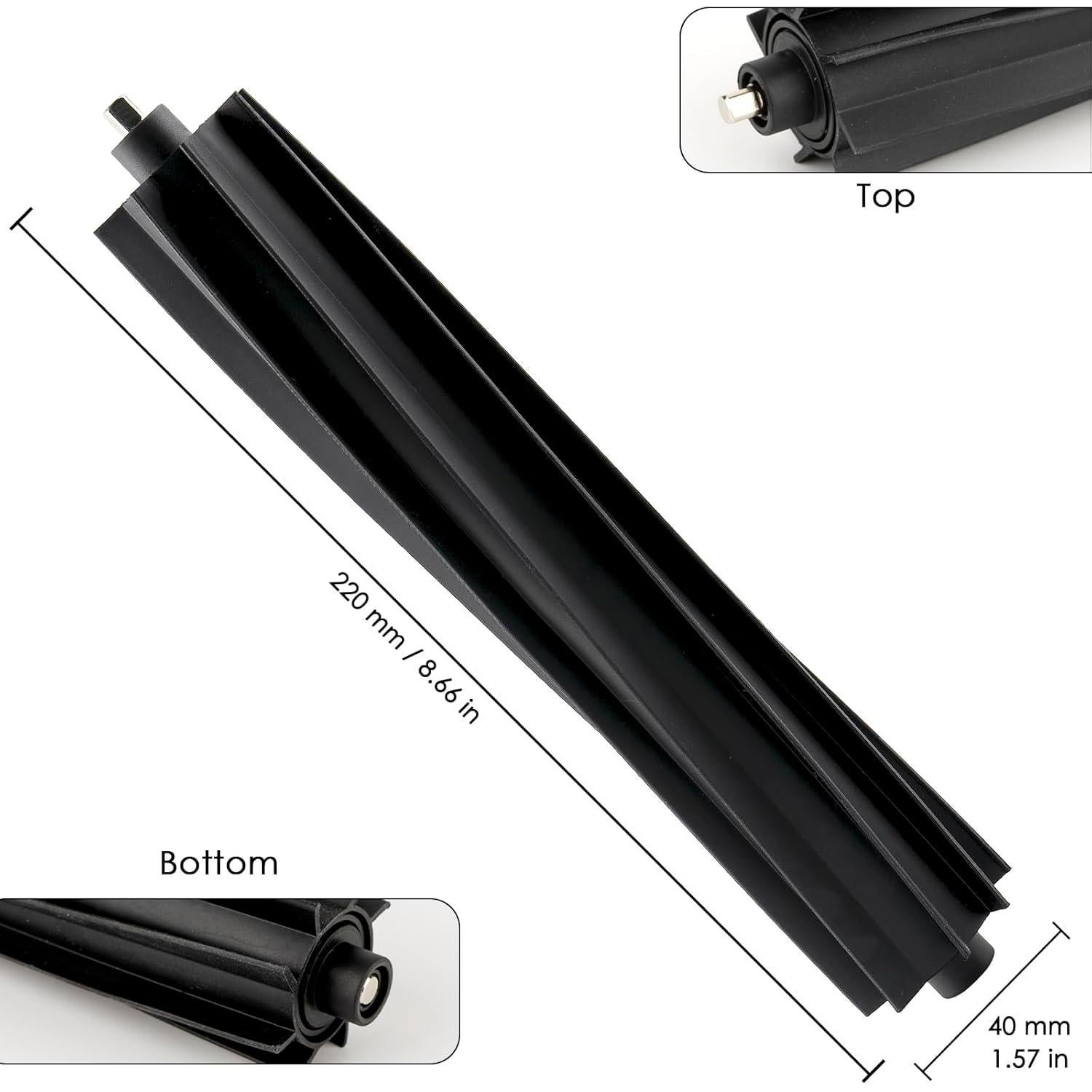 Cepillo de Rodillo de Goma 2 Piezas CHAIN PEAK para ECOVACS DEEBOT X2