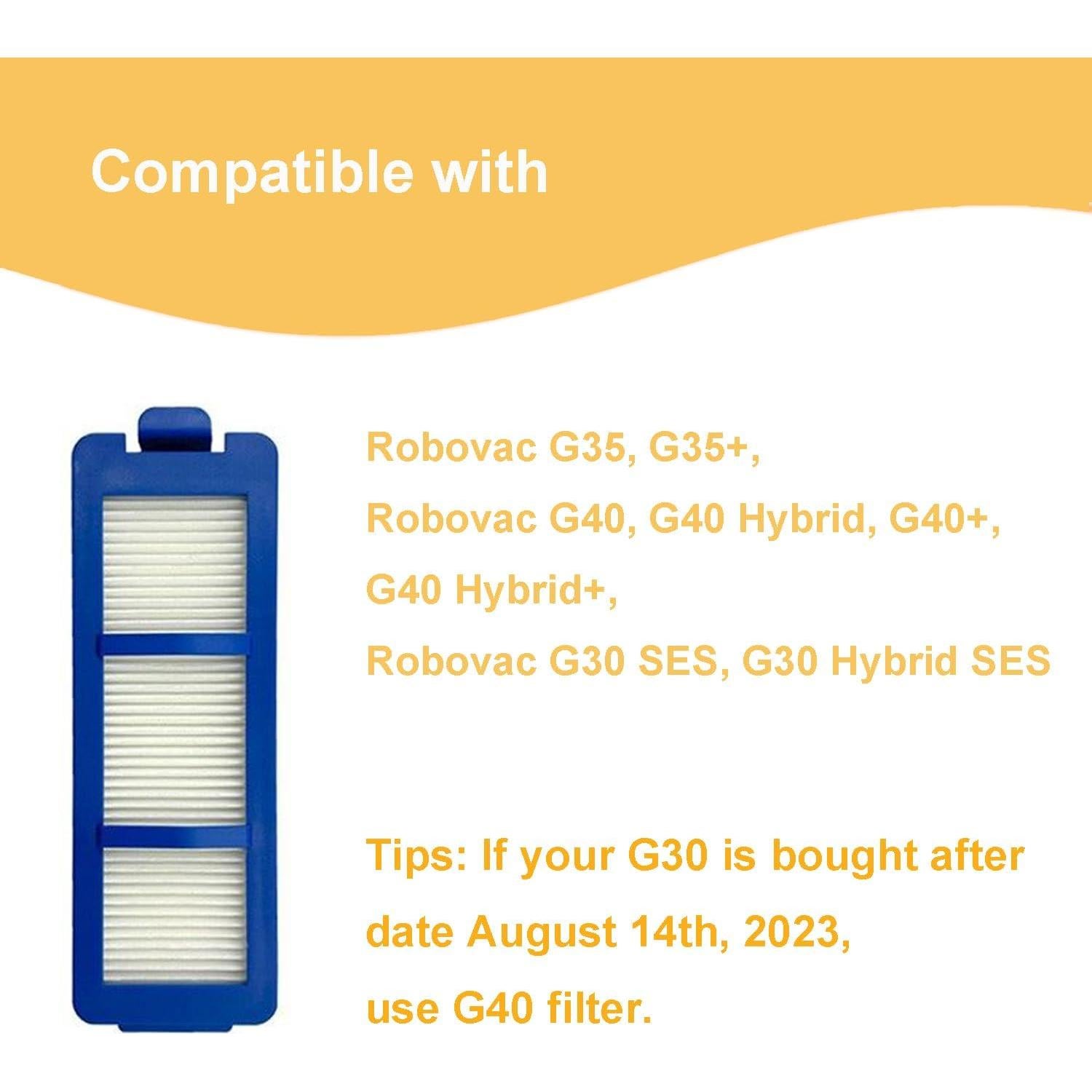 Filtros de Repuesto Mestrol para eufy RoboVac G35 G40 - 3 Piezas