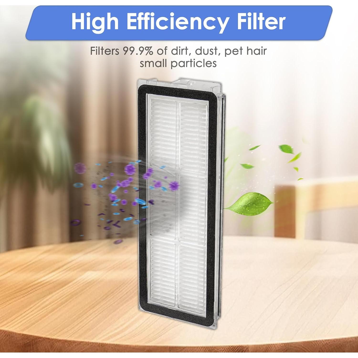 Filtro HEPA de Reemplazo FILTERIST Qrevo S 4 Piezas Compatible