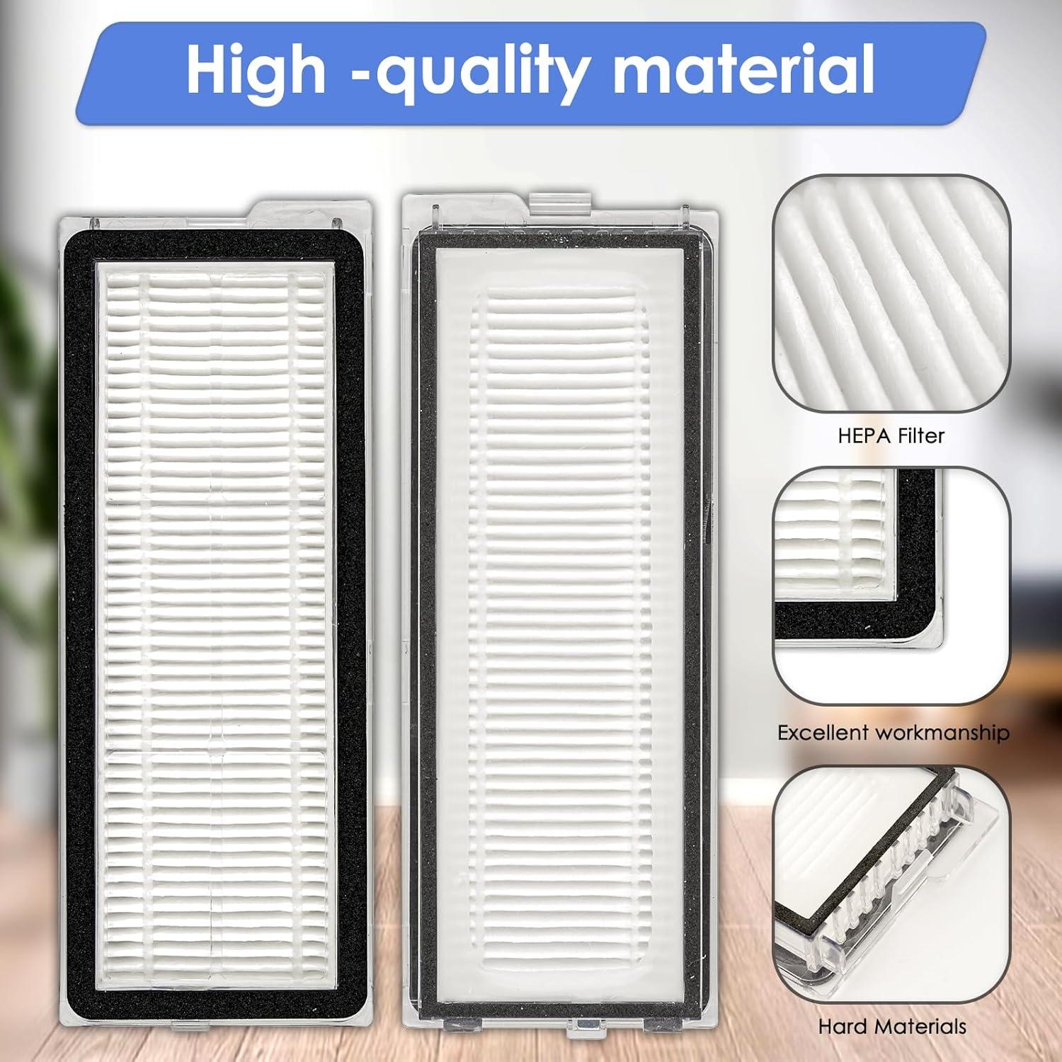 Filtro HEPA de Reemplazo FILTERIST Qrevo S 4 Piezas Compatible