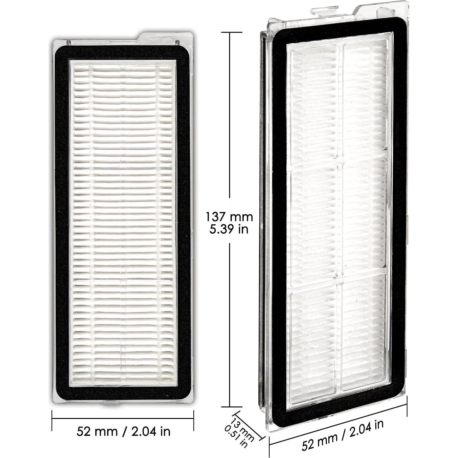 Filtro HEPA de Reemplazo FILTERIST Qrevo S 4 Piezas Compatible