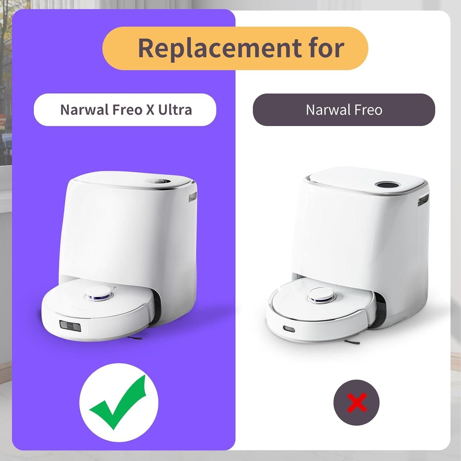 Set de Accesorios Aerqvix para Aspiradora Robot Narwal Freo X Ultra