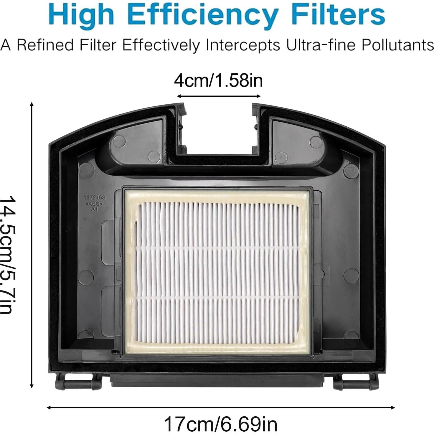 4 Filtros HEPA Moupaa para Aspiradora Robot Shark RV2310 Matrix