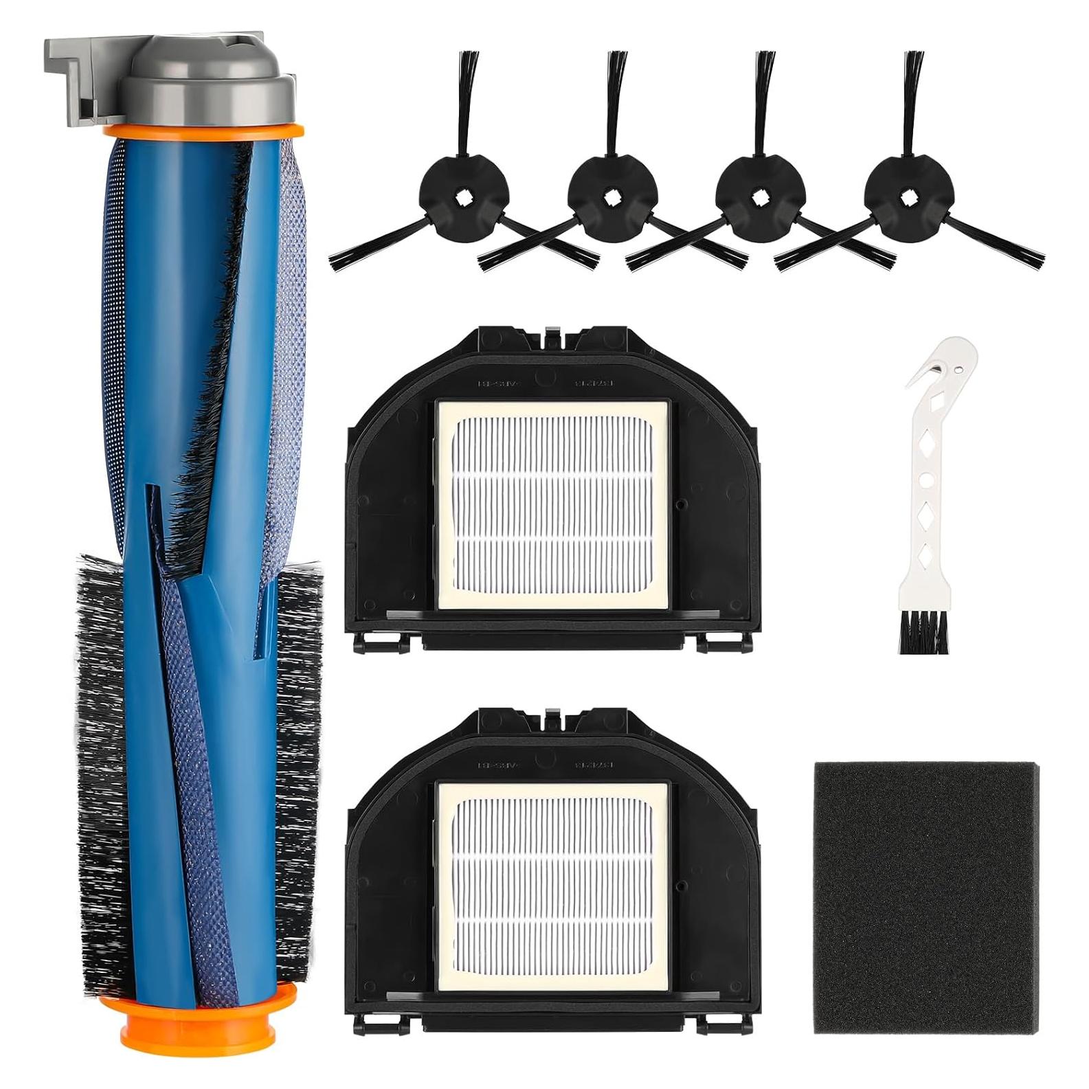 Vacuum Replacement Parts Compatible With Shark RV2310AE AV2310AE RV2310AE RV2320S UR2350AE RV2300S Matrix Robot Vacuum Cleaner, 1 Brush, 2 HEPA Filter, 4 Side Brush, 1 Sponge Filter(Not For RV2310)