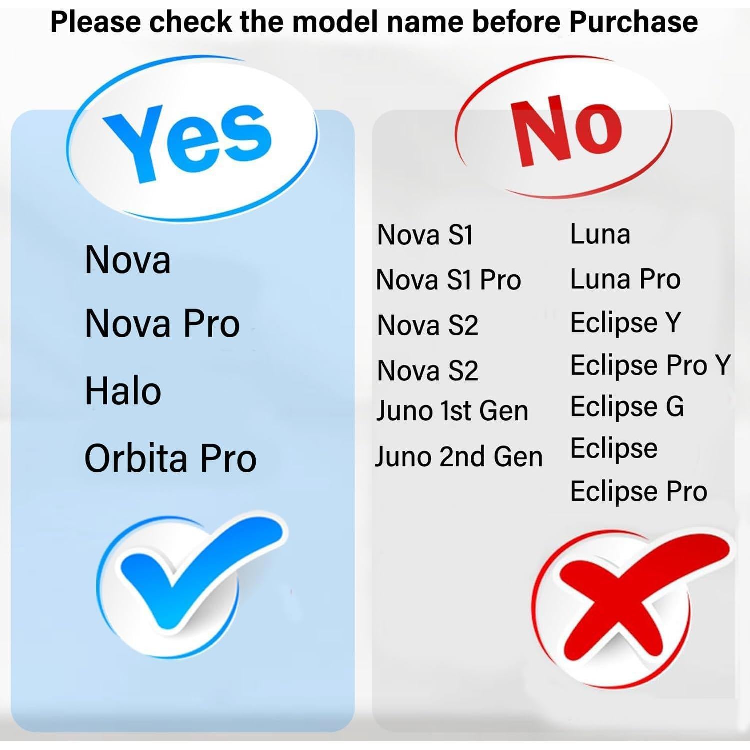 Replacement Parts for iHome AutoVac Nova, Nova Pro, iHRV6, iHRV14, iHRV7 Self Empty Robot Vacuum Cleaner Accessories