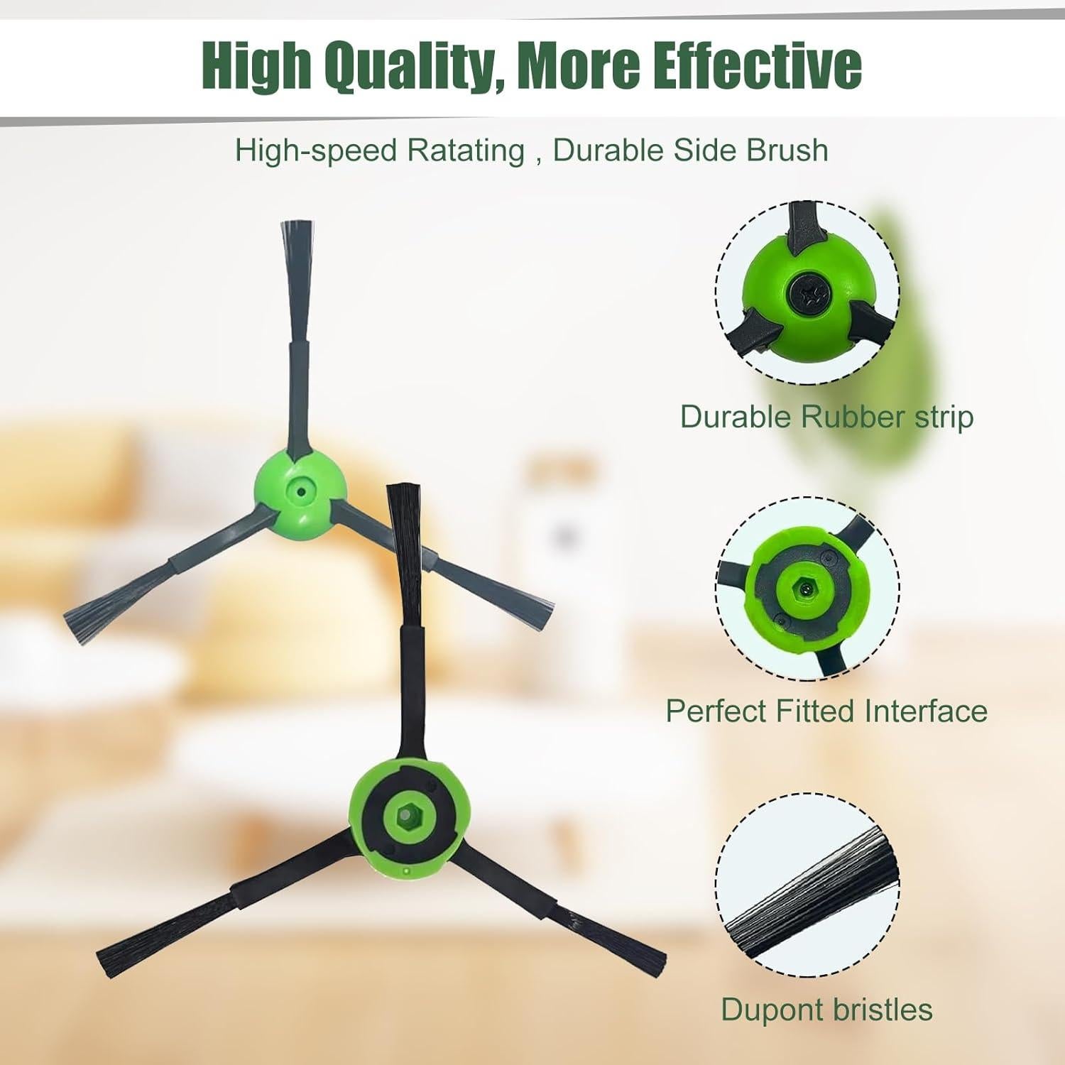 Cepillos Laterales de Reemplazo Detetap para iRobot Roomba i/j/e