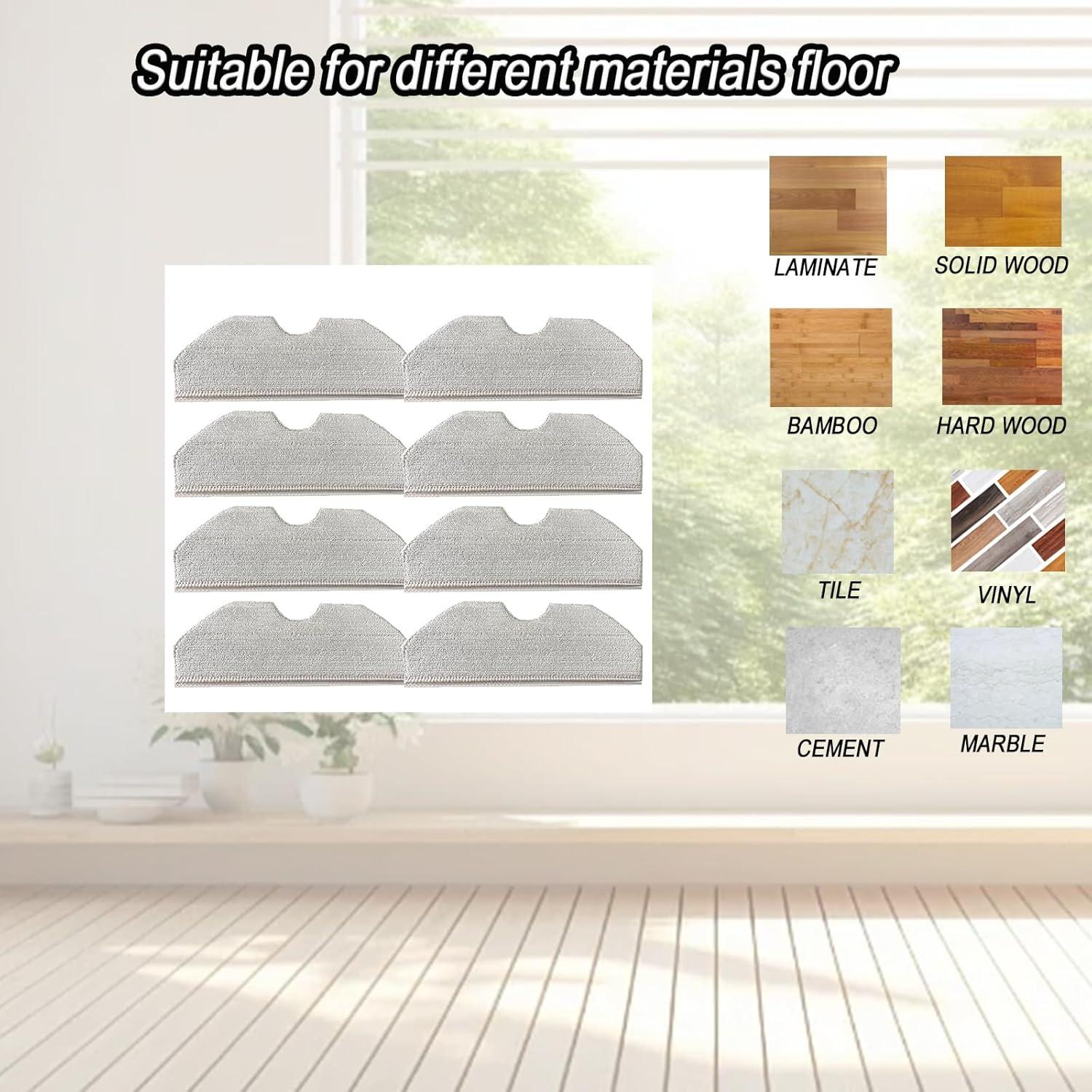 Pad de Mopa Microfibra Freo X Plus - 8 Piezas Lavables