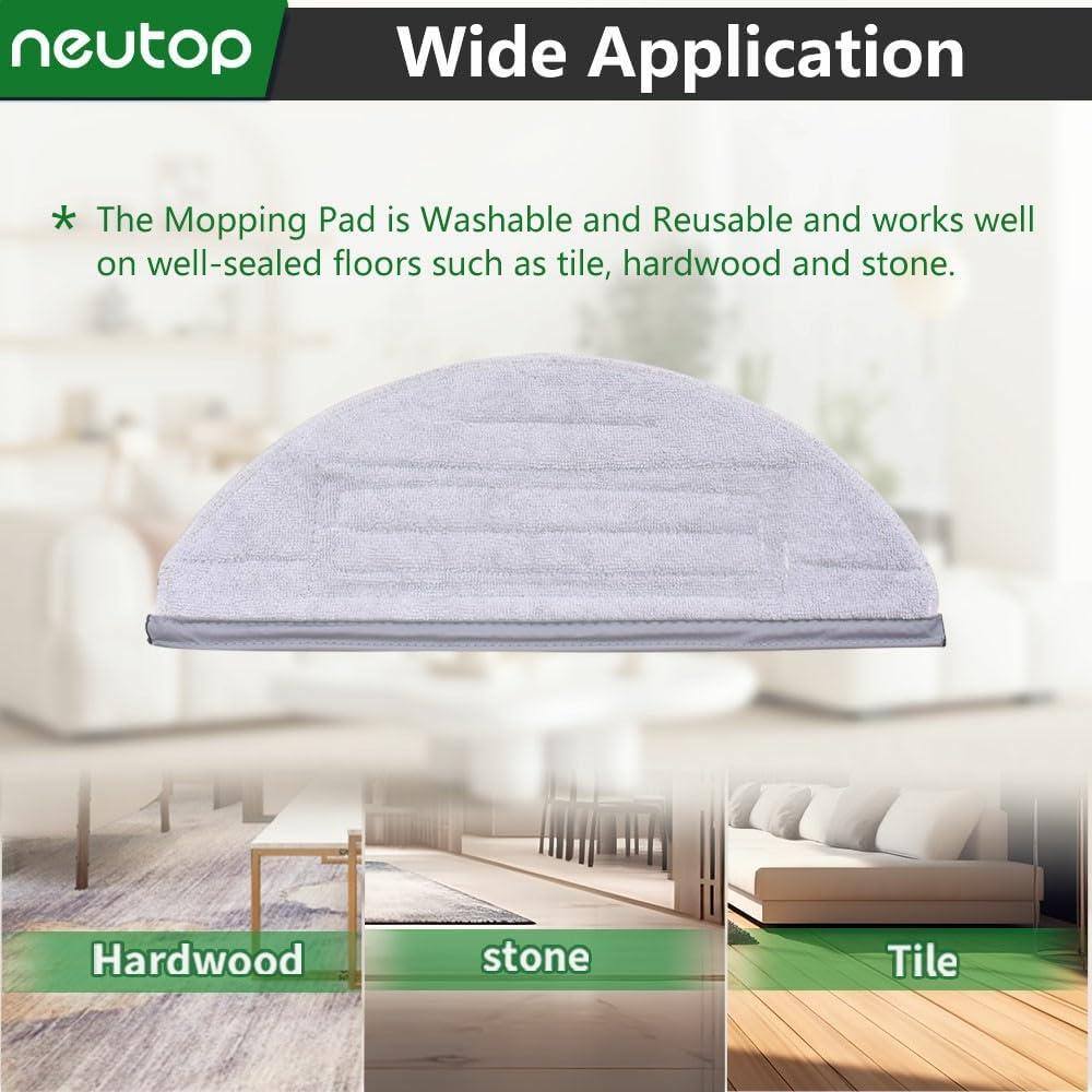 Paños de Mopa Neutop para Aspiradoras Robot Roborock S7/S8 - 6 Piezas