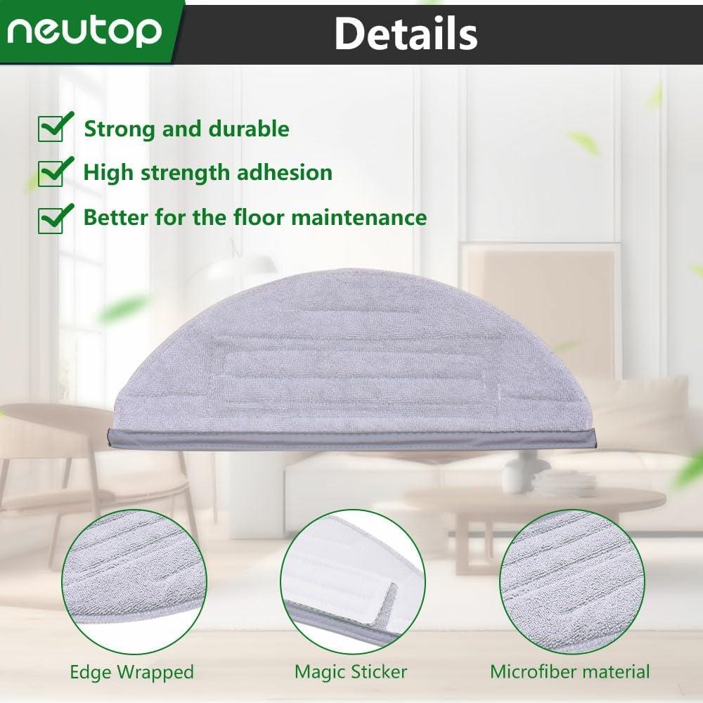 Paños de Mopa Neutop para Aspiradoras Robot Roborock S7/S8 - 6 Piezas