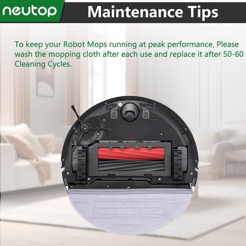 Paños de Mopa Neutop para Aspiradoras Robot Roborock S7/S8 - 6 Piezas