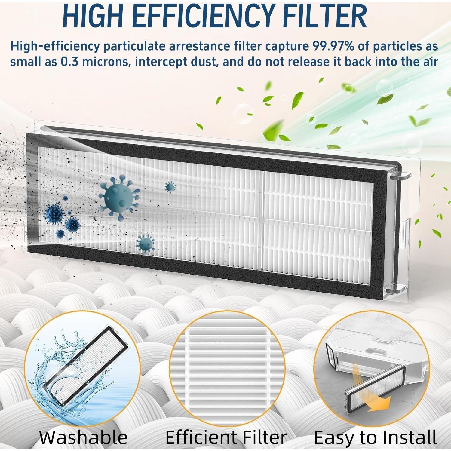 Kit de Accesorios para Aspiradora Robot Sonecesiya Qrevo S/Qrevo Pro 21 Piezas