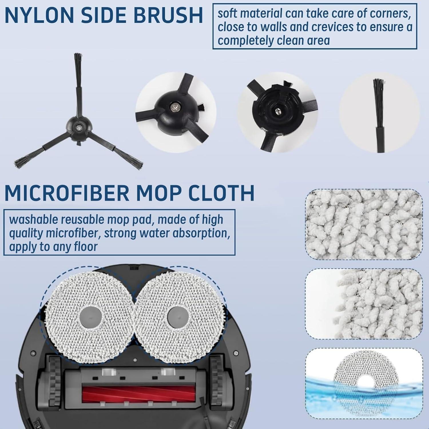 Kit de Accesorios para Aspiradora Robot Sonecesiya Qrevo S/Qrevo Pro 21 Piezas