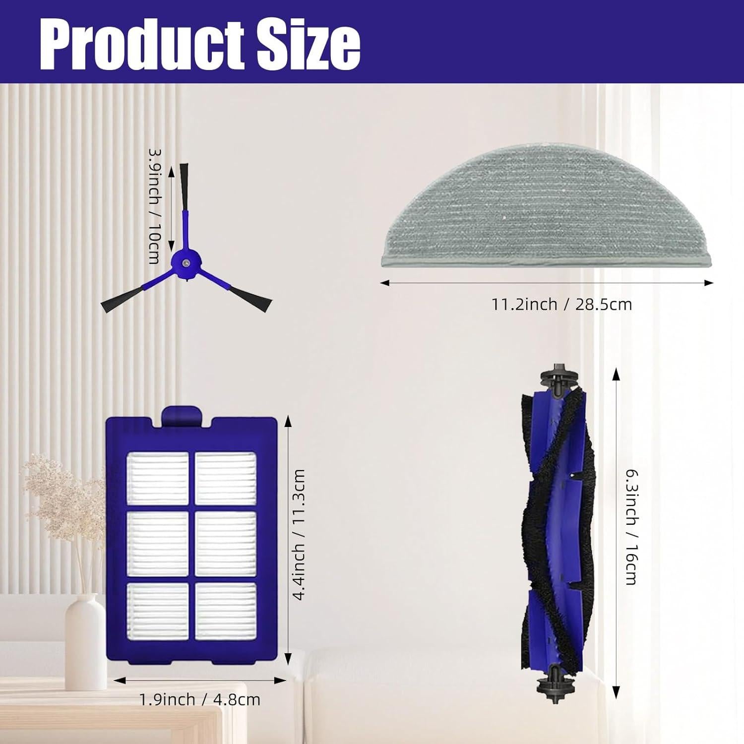 Kit de Repuestos Eufy RoboVac X8 - 15 Piezas Completo