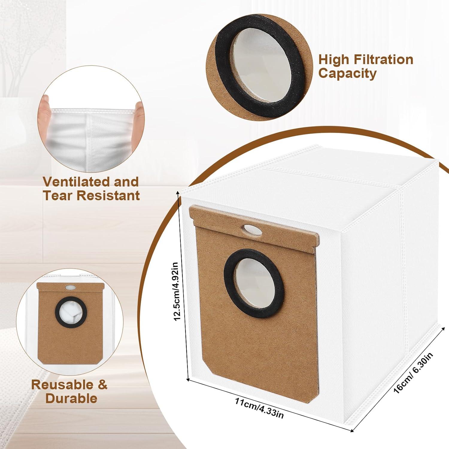 8 Bolsas de Polvo Leadbetter para Eufy L50 SES y L60 SES