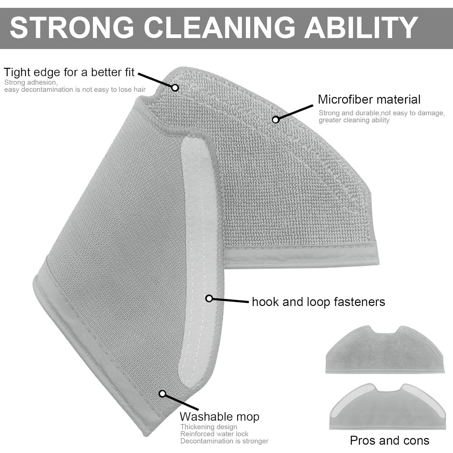 Accessory Kit Compatible with Eufy X8 Pro/ x8 Pro SES Robot Vacuum Cleaner (2 Rolling Brush +6 Filter +6 mop Cloth Pads +6 Side Brush +6 dust Bag)