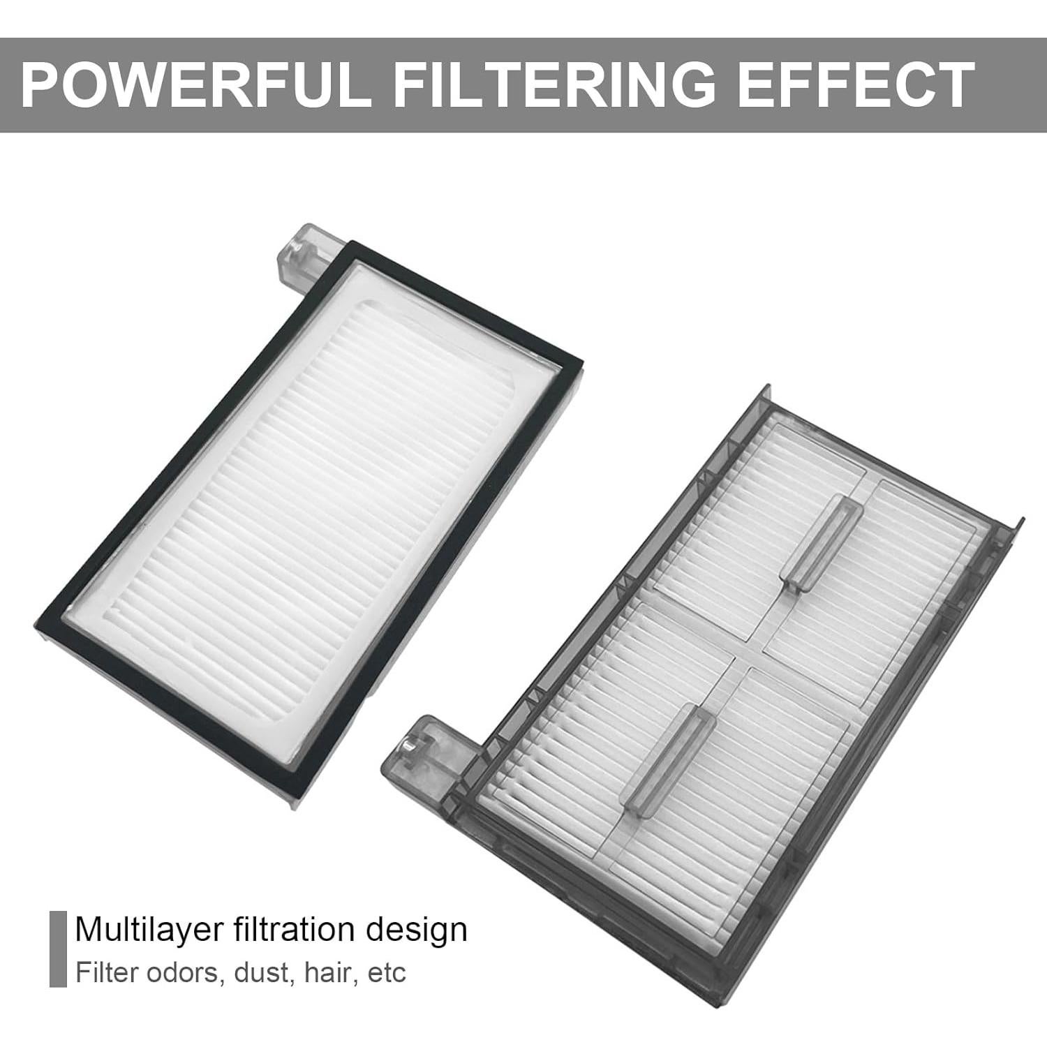 Accessory Kit Compatible with Eufy X8 Pro/ x8 Pro SES Robot Vacuum Cleaner (2 Rolling Brush +6 Filter +6 mop Cloth Pads +6 Side Brush +6 dust Bag)