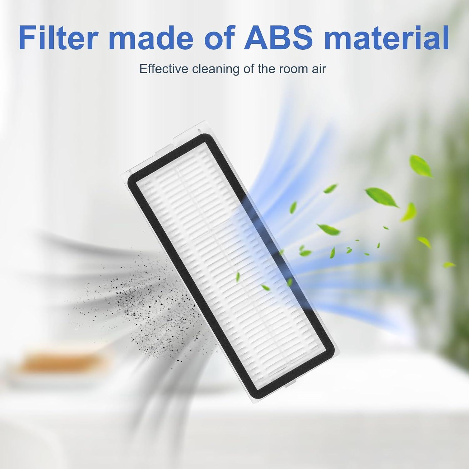 Kit de Accesorios para Roborock Qrevo MaxV Pro S - 2 Mopas, 4 Filtros HEPA, 2 Cepillos