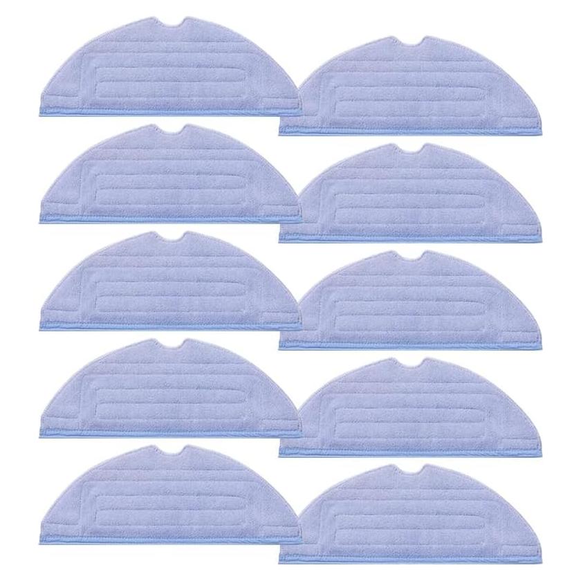 10 Pcs Mop Pads Compatible with Roborock S7,S7MaxV,S7 MaxV Plus,S8,S8+,T7S,T7S Plus Robot Vacuum Cleaner Microfiber Cleaning Solution of Mop Pads Replacement Accessories