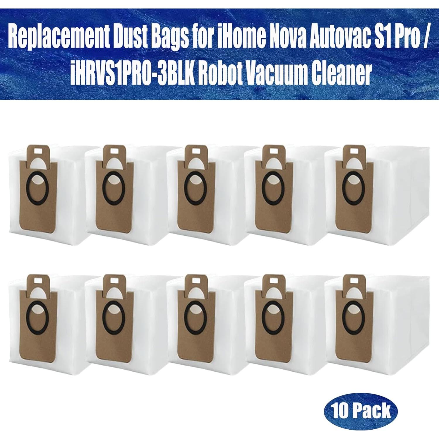 Bolsas de Polvo de Reemplazo FZCSZJFR para iHome Nova S1 Pro - 10 Unidades
