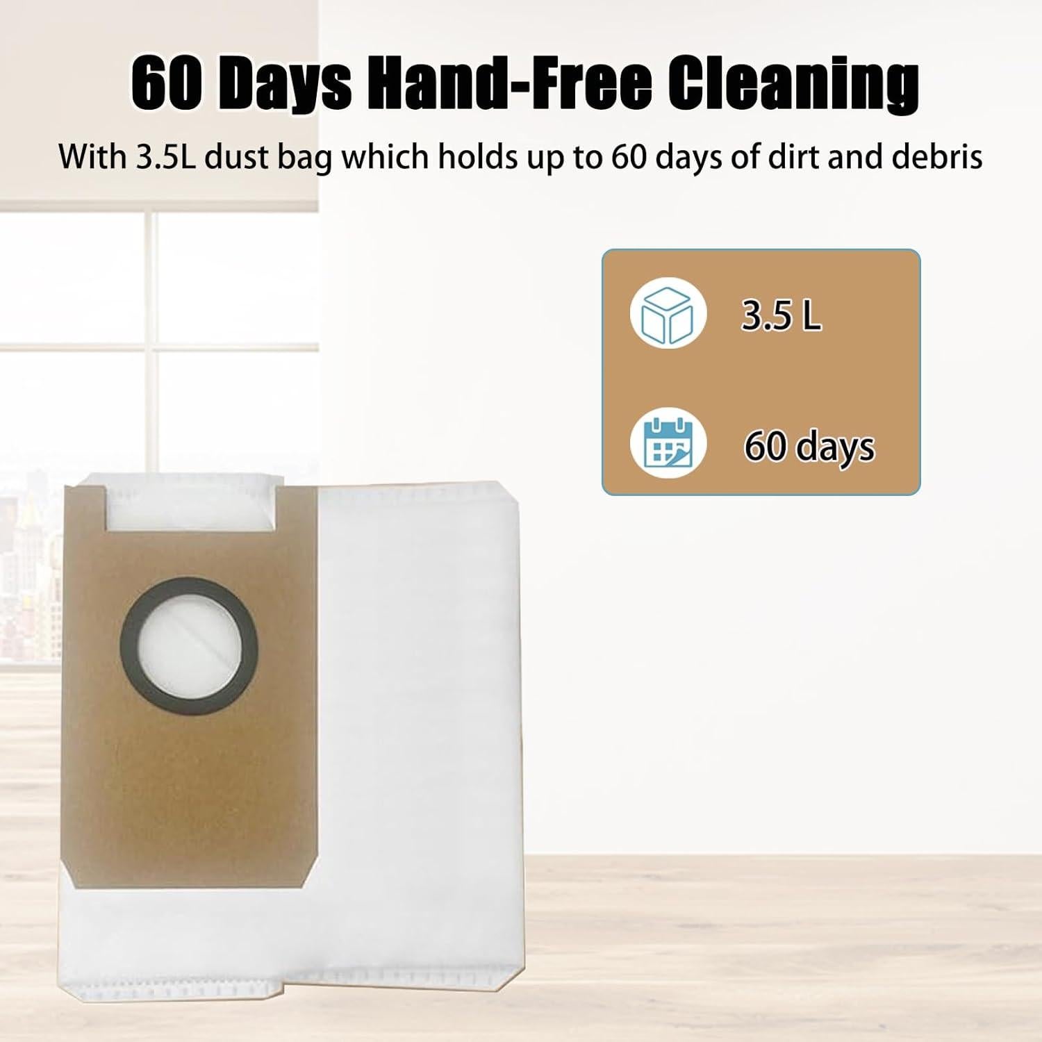 Accesorios de Aspiradora Robot Liwoowe T20+ - 1 Cepillo Principal, 4 Laterales, 4 Mopas, 2 Filtros HEPA