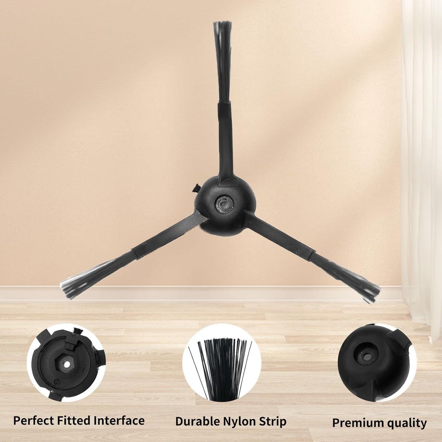 Accesorios de Aspiradora Robot Liwoowe T20+ - 1 Cepillo Principal, 4 Laterales, 4 Mopas, 2 Filtros HEPA