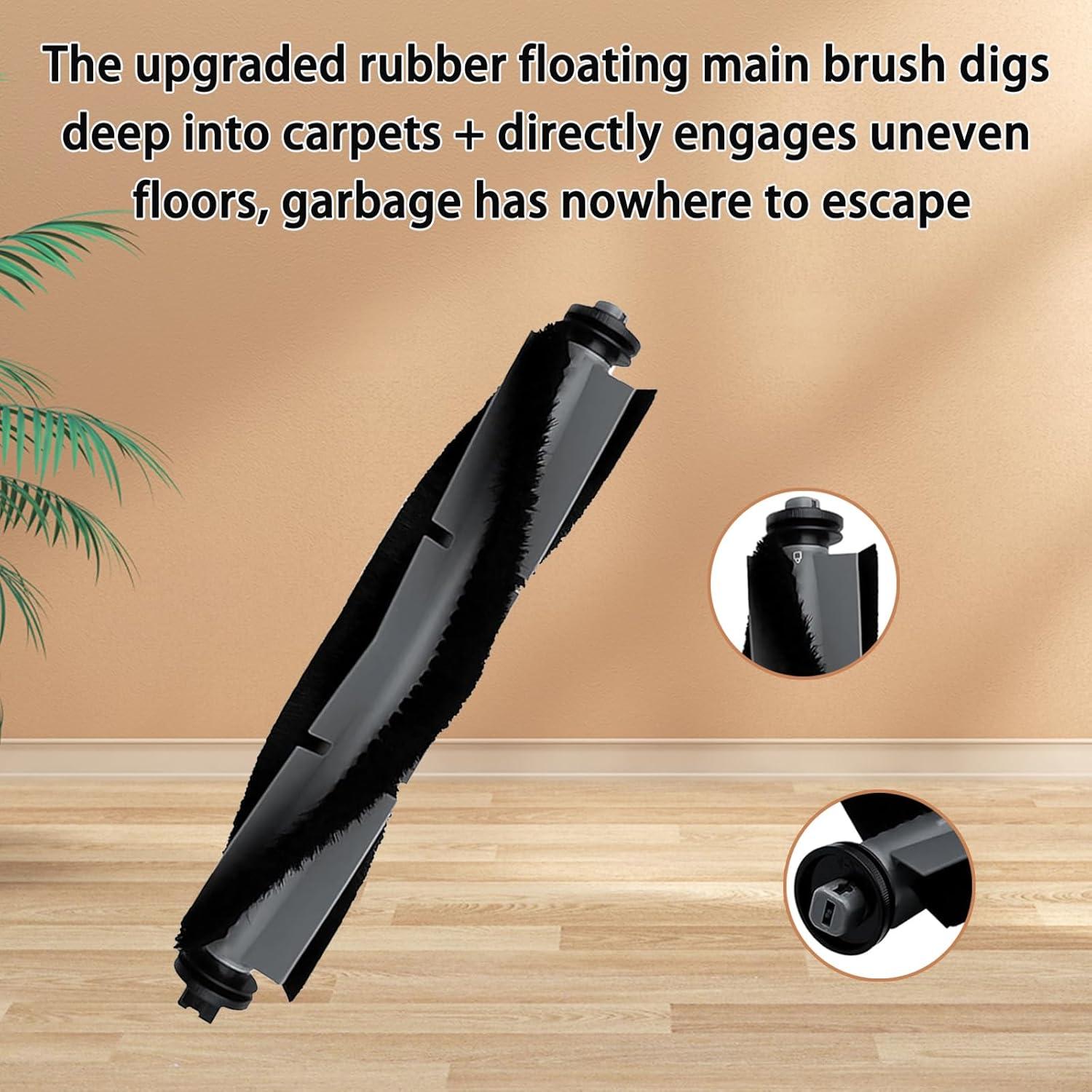 Accesorios de Aspiradora Robot Liwoowe T20+ - 1 Cepillo Principal, 4 Laterales, 4 Mopas, 2 Filtros HEPA