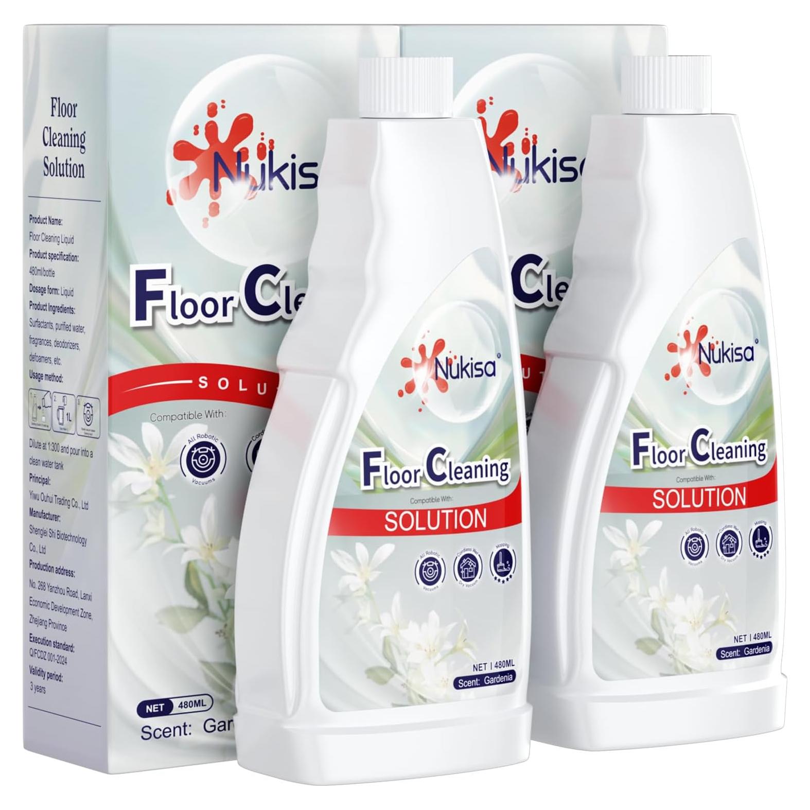 Solución de limpieza de pisos Nukisa 500 ml aroma gardenia