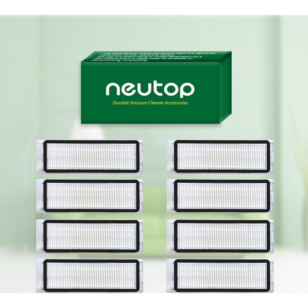 Filtros HEPA Neutop para Aspiradoras Robot Roborock Q5 Q5+ Q5 Plus - Paquete de 8