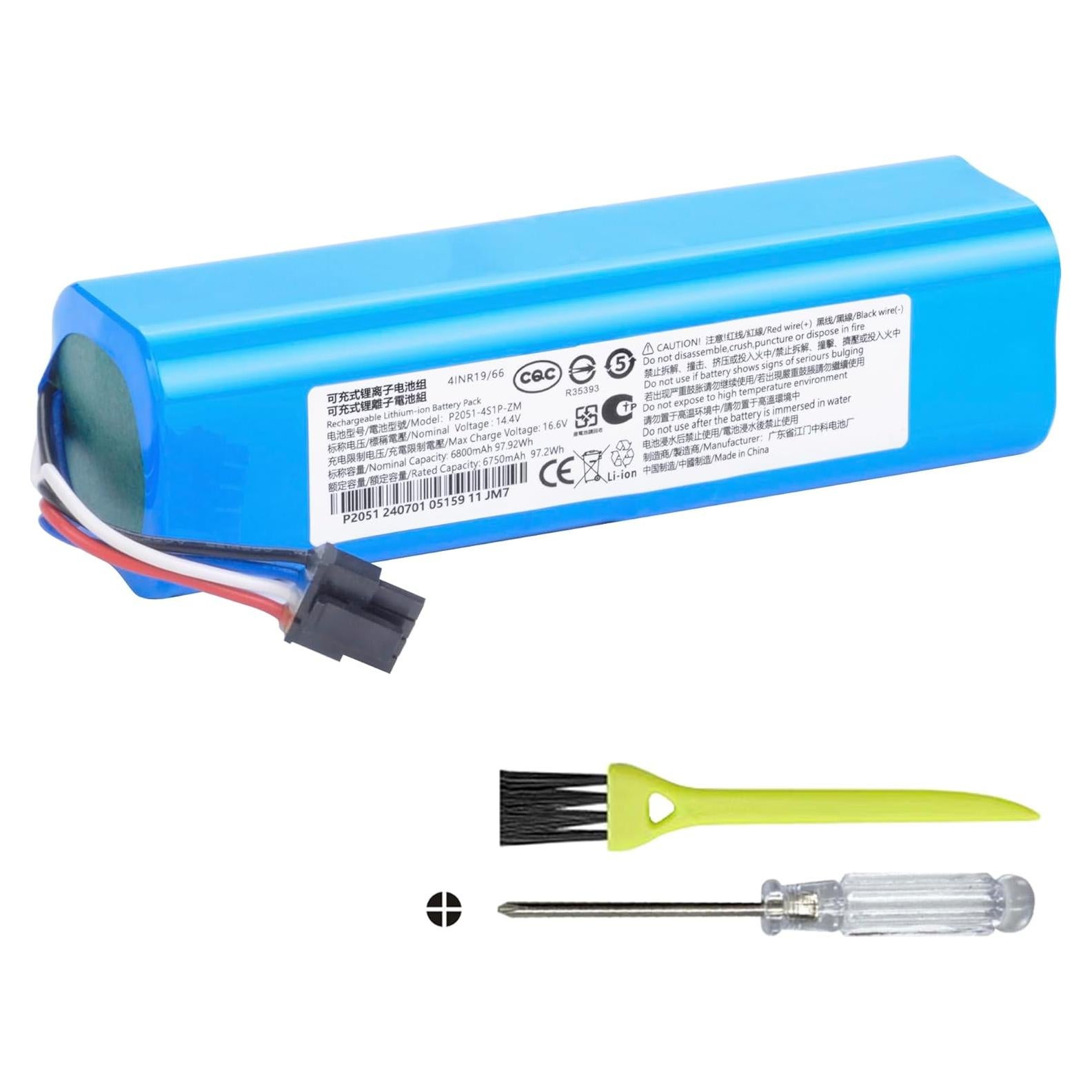 Batería de Reemplazo 6800mAh 14.4V para Aspiradora Dreame D9/D10
