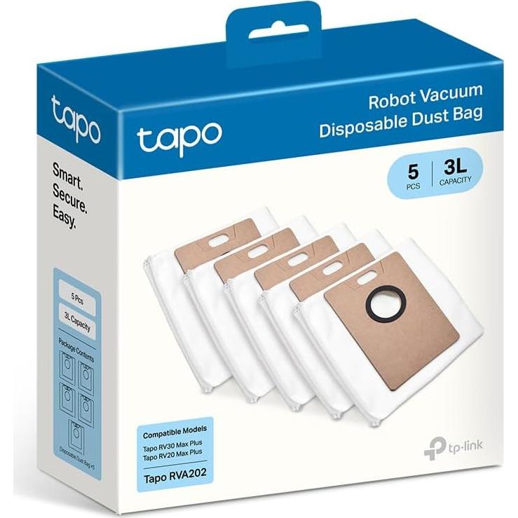 Bolsas de Polvo Desechables Tapo RVA202 - 5 Unidades 3L