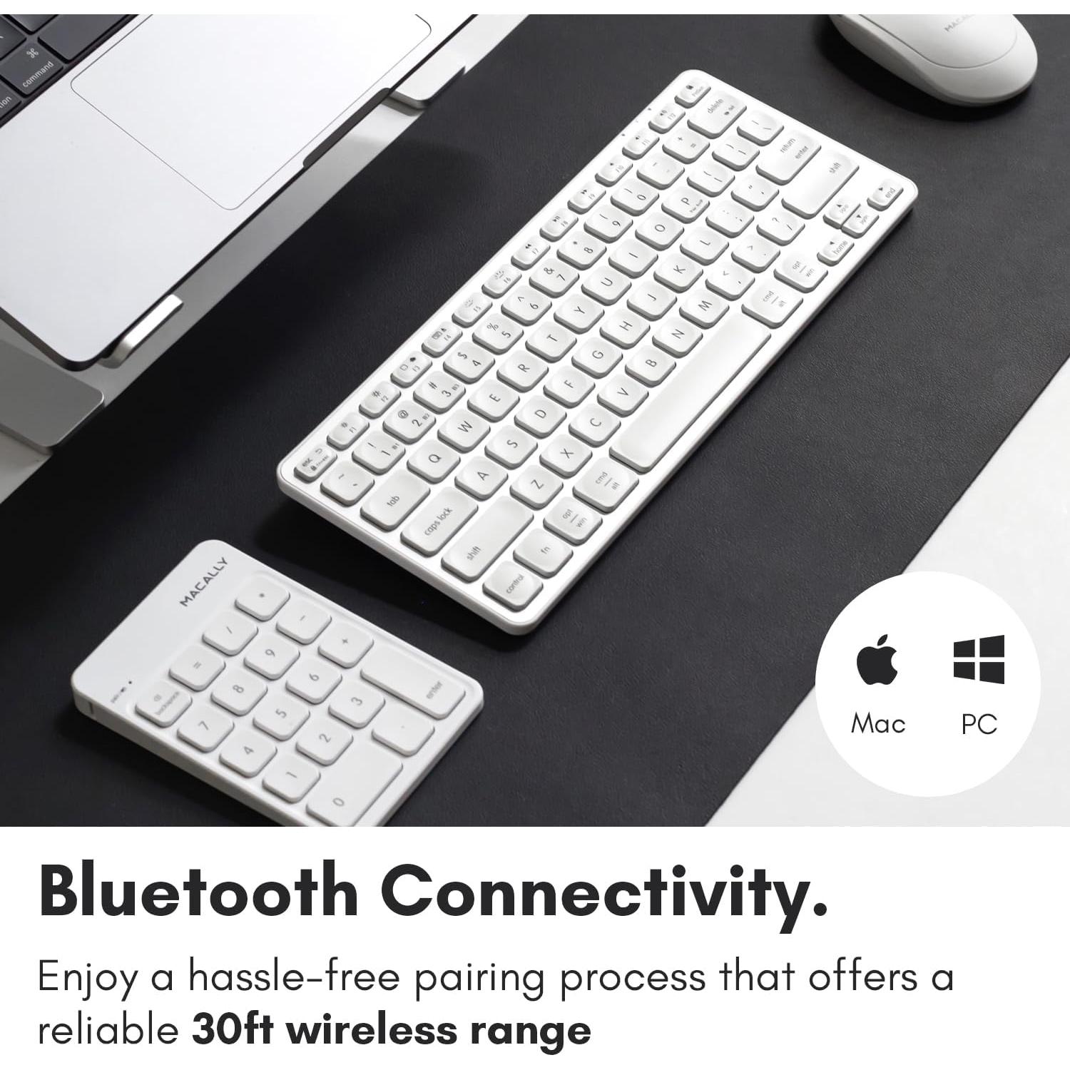 Teclado Numérico Bluetooth Macally 18 Teclas Inalámbrico