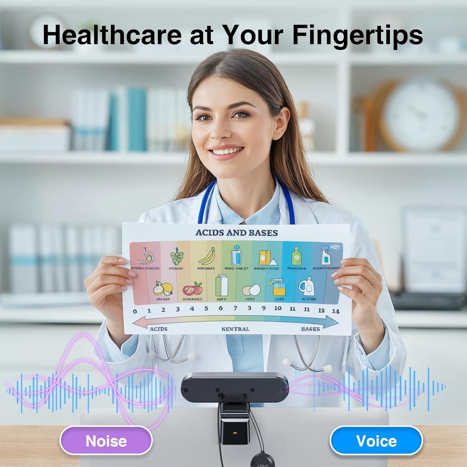 Webcam EMEET C980 PRO 4K con Micrófono y Altavoces