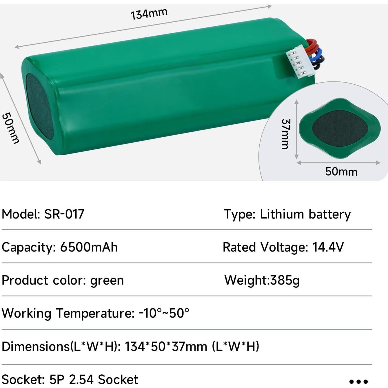 Batería de Reemplazo 6500 mAh Ecovacs Deebot T8 T9 T10