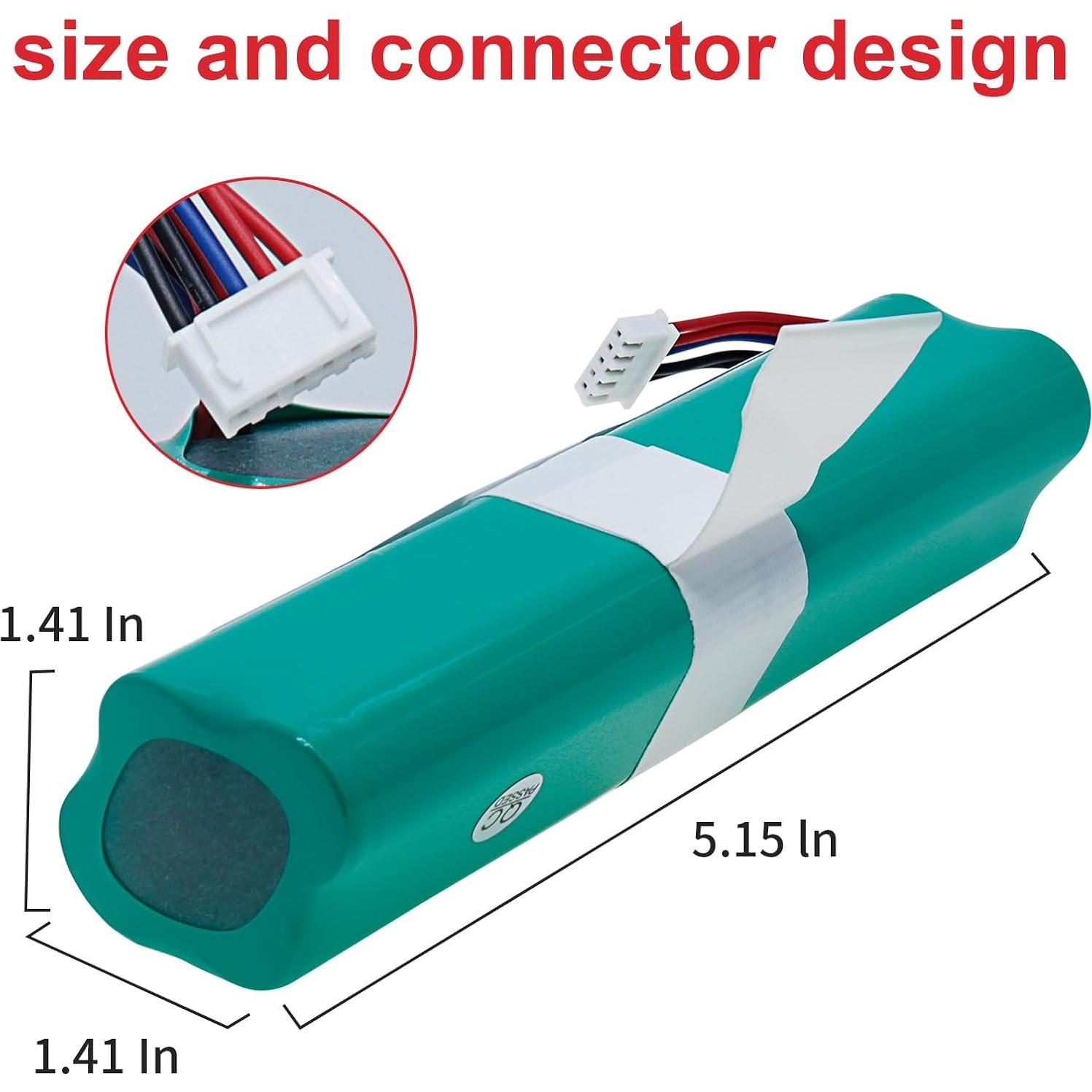 Batería Li-ion 14.4V 6400mAh para Ecovacs Deebot T8 T9