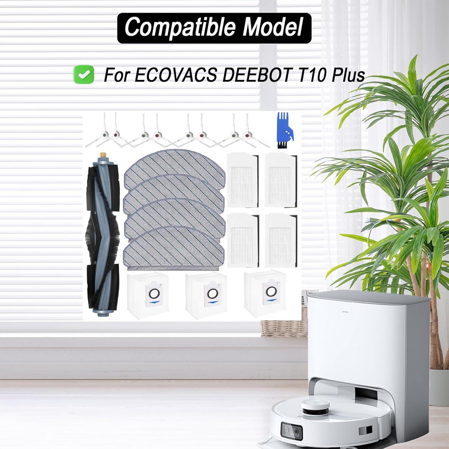 Kit de Accesorios para Aspiradora Robot ECOVACS DEEBOT T10 Plus - 21 Piezas