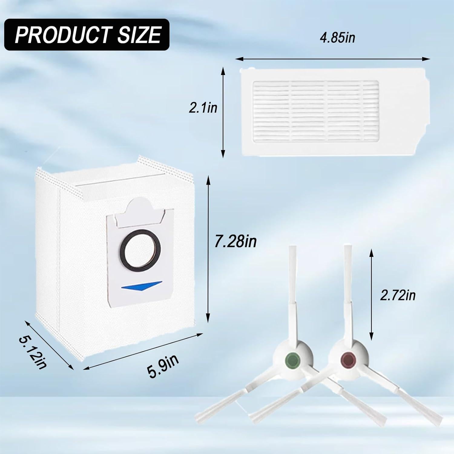 Kit de Accesorios para Aspiradora Robot ECOVACS DEEBOT T10 Plus - 21 Piezas