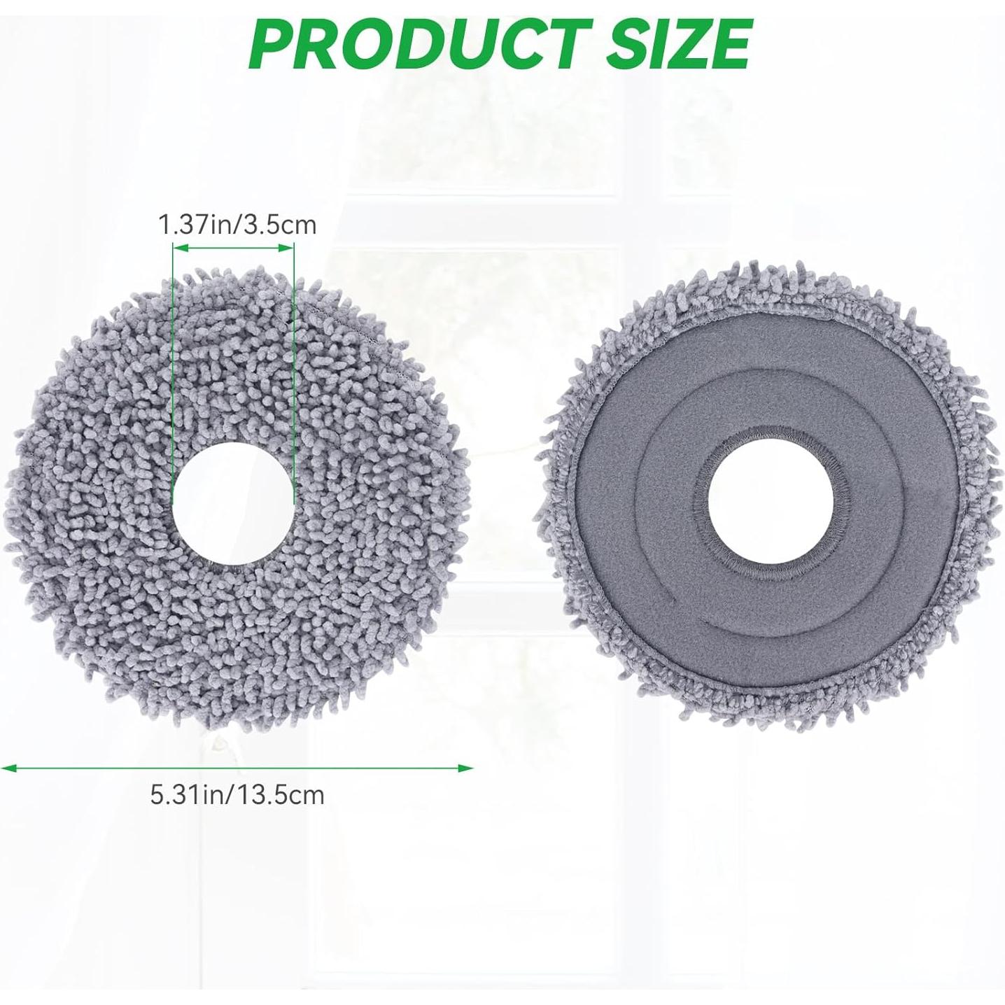 Paños de Mopa de Microfibra Sgizoku para Roborock Q Revo - 12 Piezas