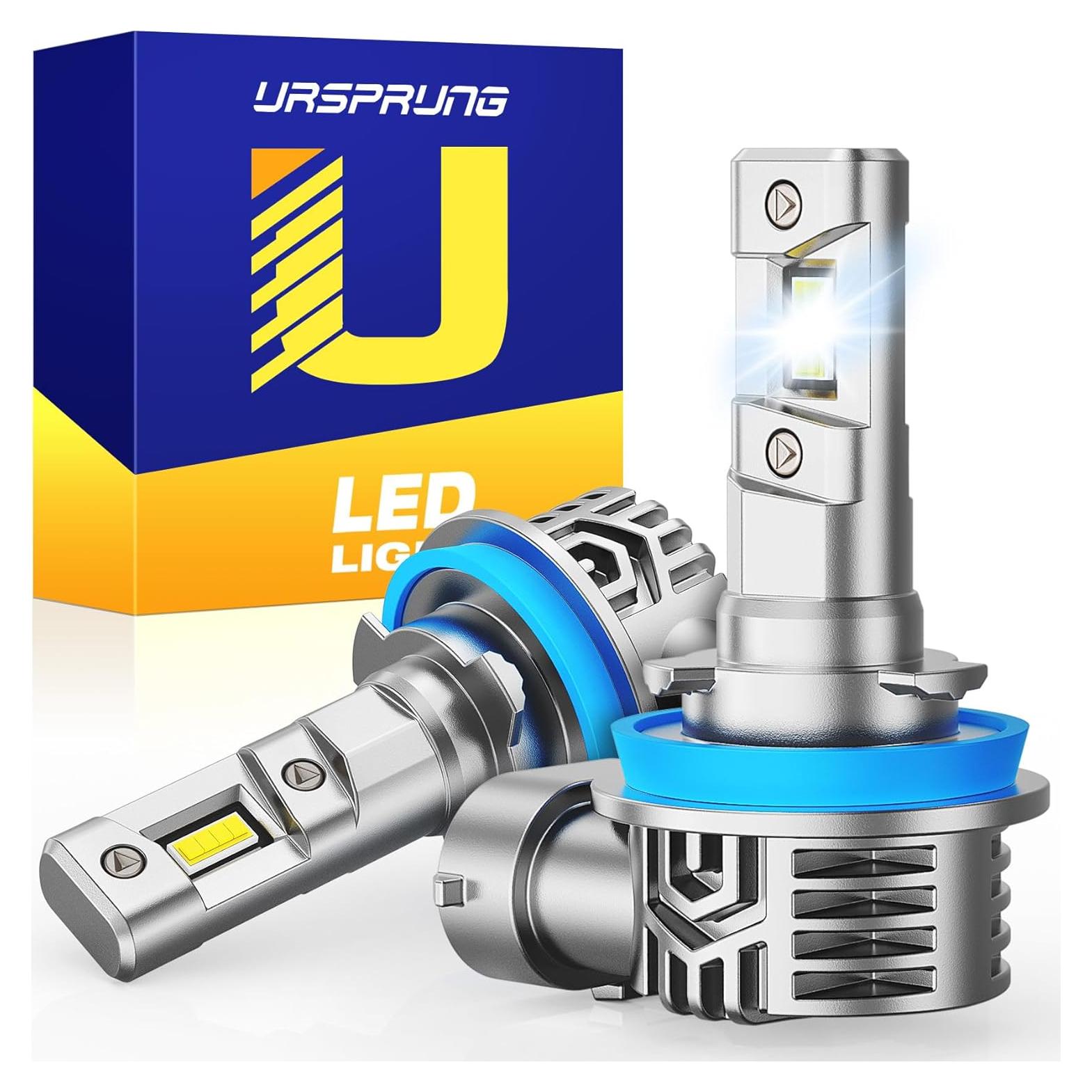 Bombillas H11 Ursprung Q12, 700% Brillo, 60000Hrs Vida Útil