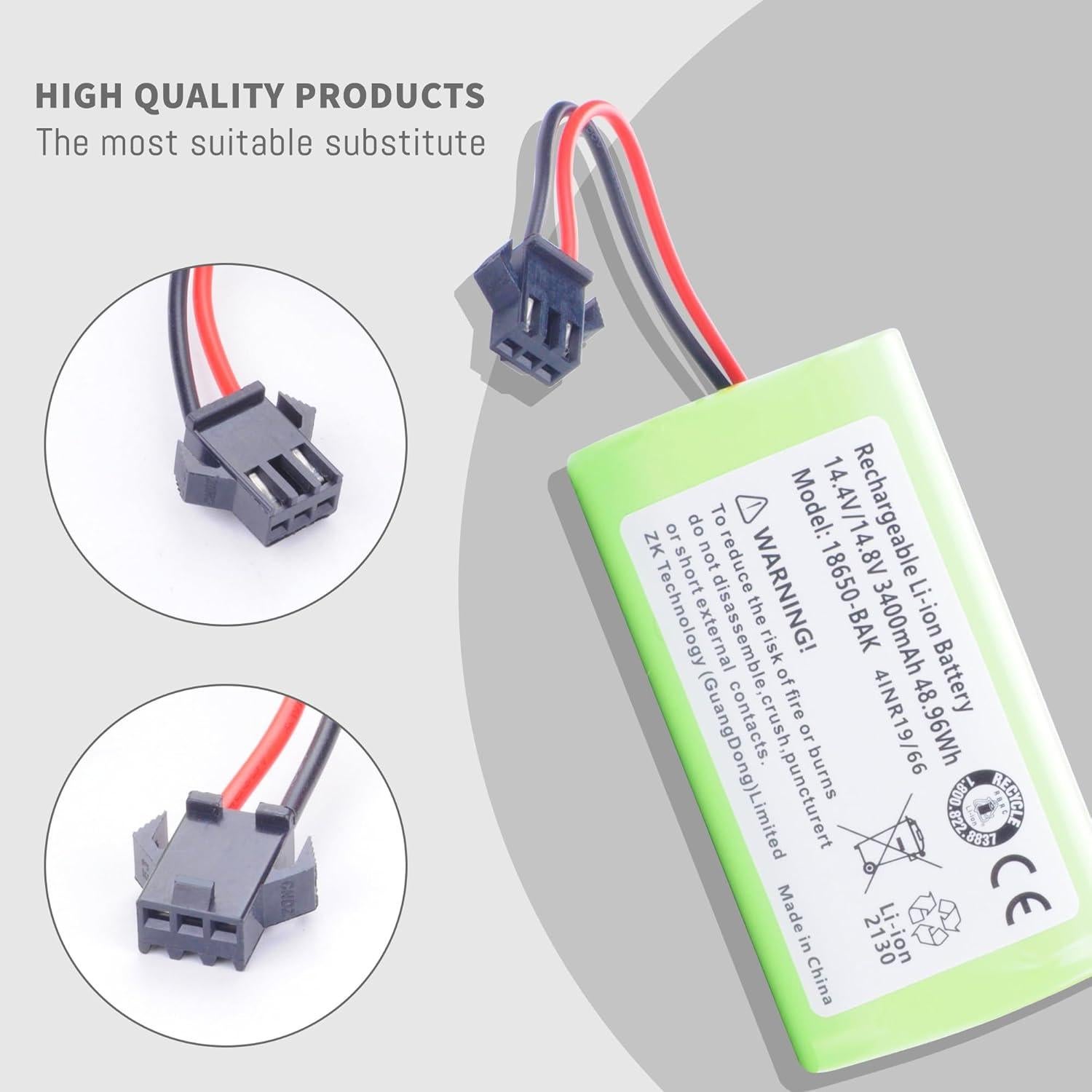 Batería 3400mAh 14.4V para aspiradora robot Lefant M210