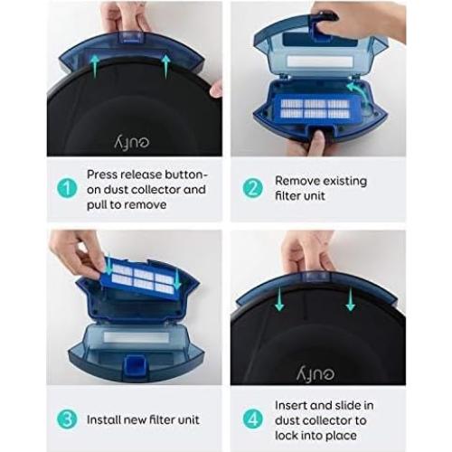 Juego de Filtros HEPA eufy para RoboVac G10, G20, G30 y más