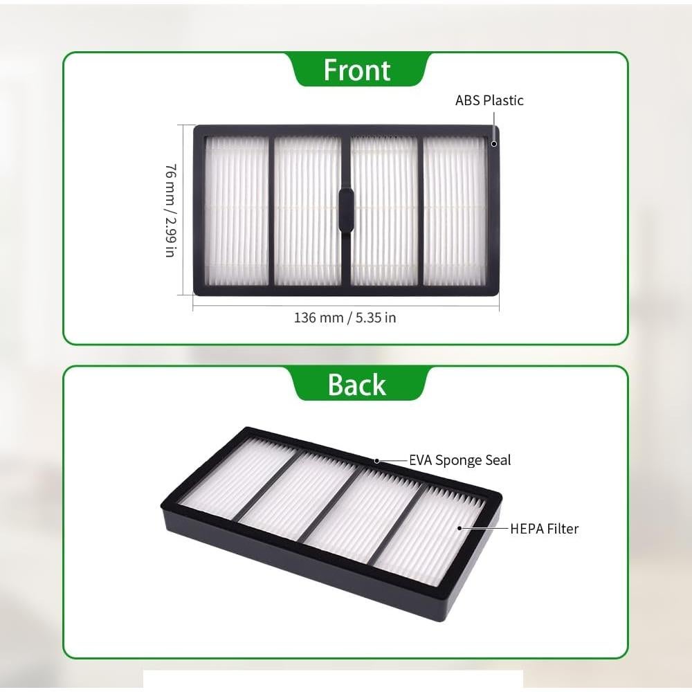Filtros HEPA Neutop para iRobot Roomba S9 9150 9550 - Paquete de 8