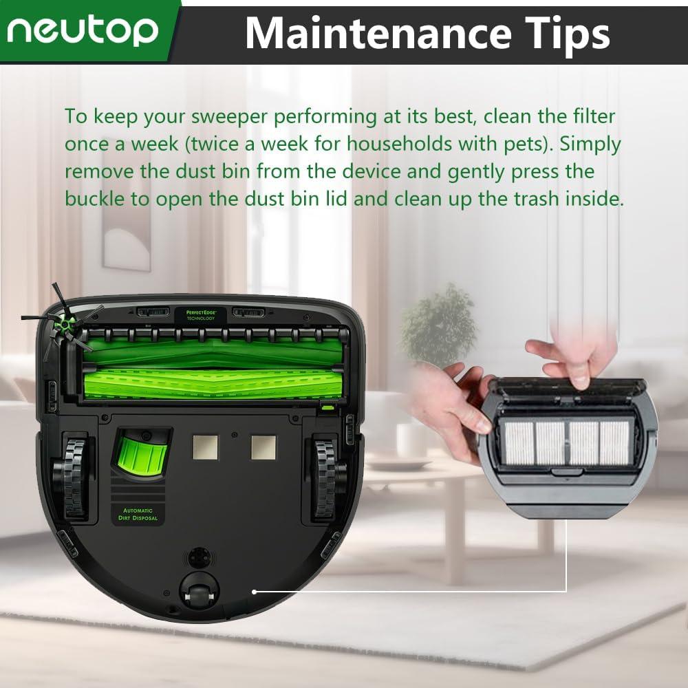 Filtros HEPA Neutop para iRobot Roomba S9 9150 9550 - Paquete de 8